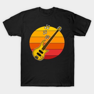 Bass Guitar Summer Festival Bassist Guitarist Musician T-Shirt